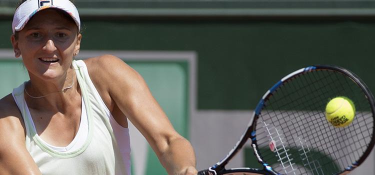 Imagini de la antrenamentul Irinei-Camelia Begu de duminică la Roland Garros