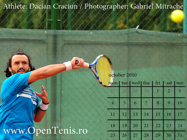 Desktop Wallpaper Calendar - Octombrie 2010
