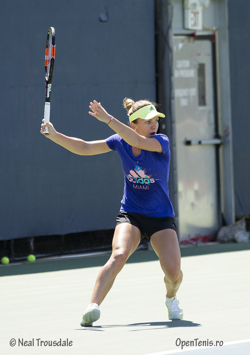 Simona Halep - antrenamentul de duminica de la Rogers Cup