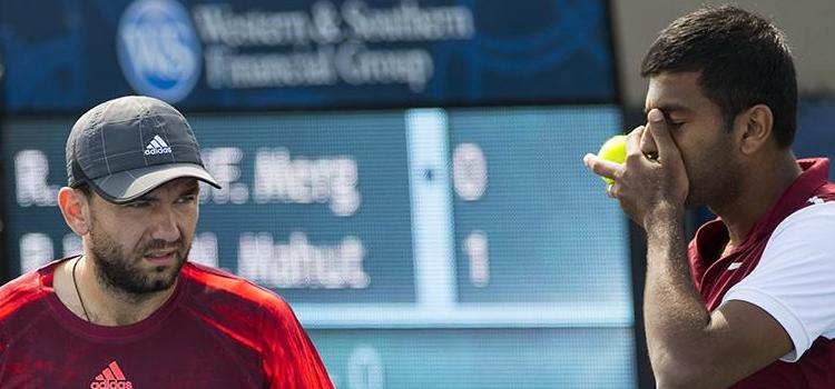 Mergea şi Bopanna s-au oprit în turul al doilea