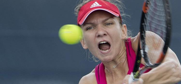Imagini de la şedinţa de pregătire a Simonei Halep la Cincinnati