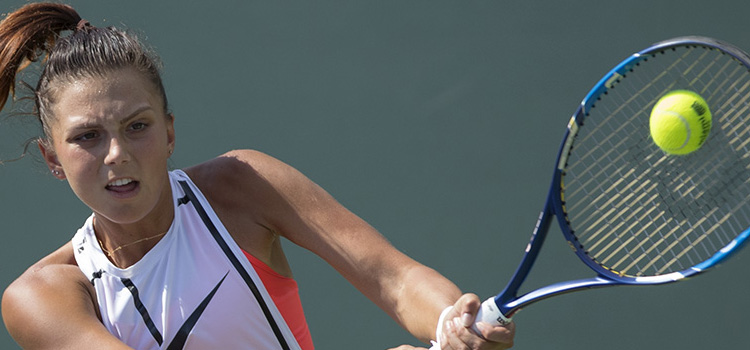 Imagini de la antrenamentul JAQUELINEI-ADINA CRISTIAN la Miami Open