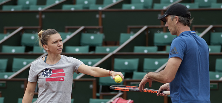 Imagini de la antrenamentul de azi al Simonei Halep la Roland Garros