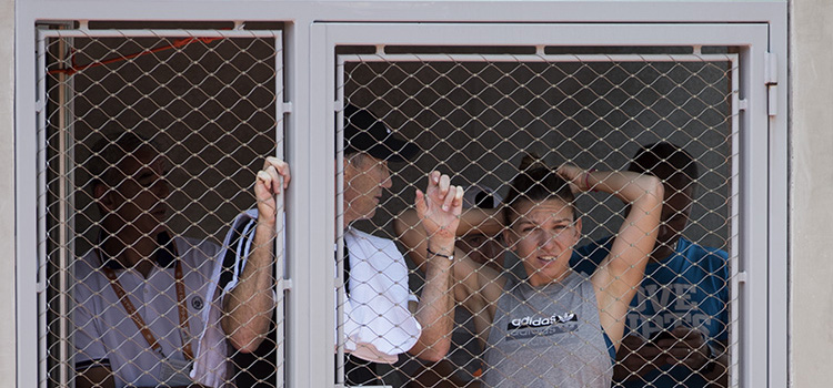 Imagini de la antrenamentul Simonei Halep de duminică la Roland Garros