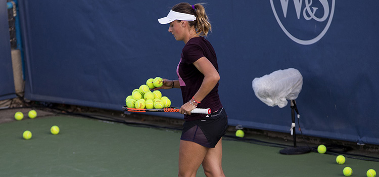 Imagini de la antrenamentul ANEI BOGDAN de duminică la Cincinnati