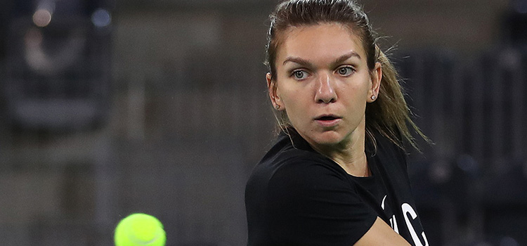 Imagini de la antrenamentul de vineri al Simonei Halep
