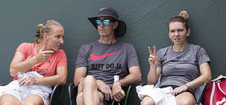 Imagini de la antrenamentul de miercuri al Simonei Halep la Miami Open