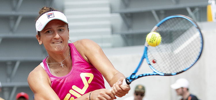 Imagini de la antrenamentul de sâmbătă al Simonei Halep şi Irinei-Camelia Begu