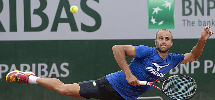 Imagini de la antrenamentul de sâmbătă al lui Marius Copil la Roland Garros