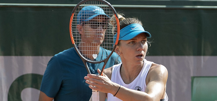 Imagini de la antrenamentul de duminică al Simonei Halep la Roland Garros