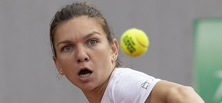 Imagini de la antrenamentul Simonei Halep dinaintea meciului cu Andrea Petkovic