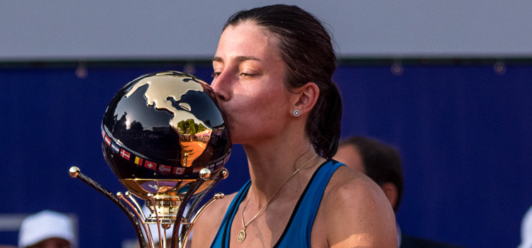 Imagini de la meciul Anastasija Sevastova - Petra Martić, finala de simplu la BRD Bucharest Open