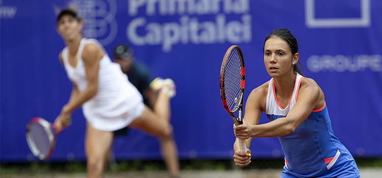 Imagini de la meciul Buzarnescu, Olaru - Fomina, Rybarkina din turul 1 la BRD Bucharest Open