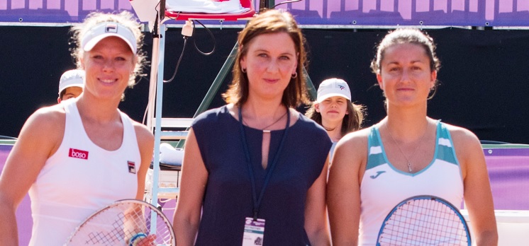 Imagini de la meciul Laura Siegemund - Lara Arruabarrena Vecino 7-5, 6-3 de miercuri