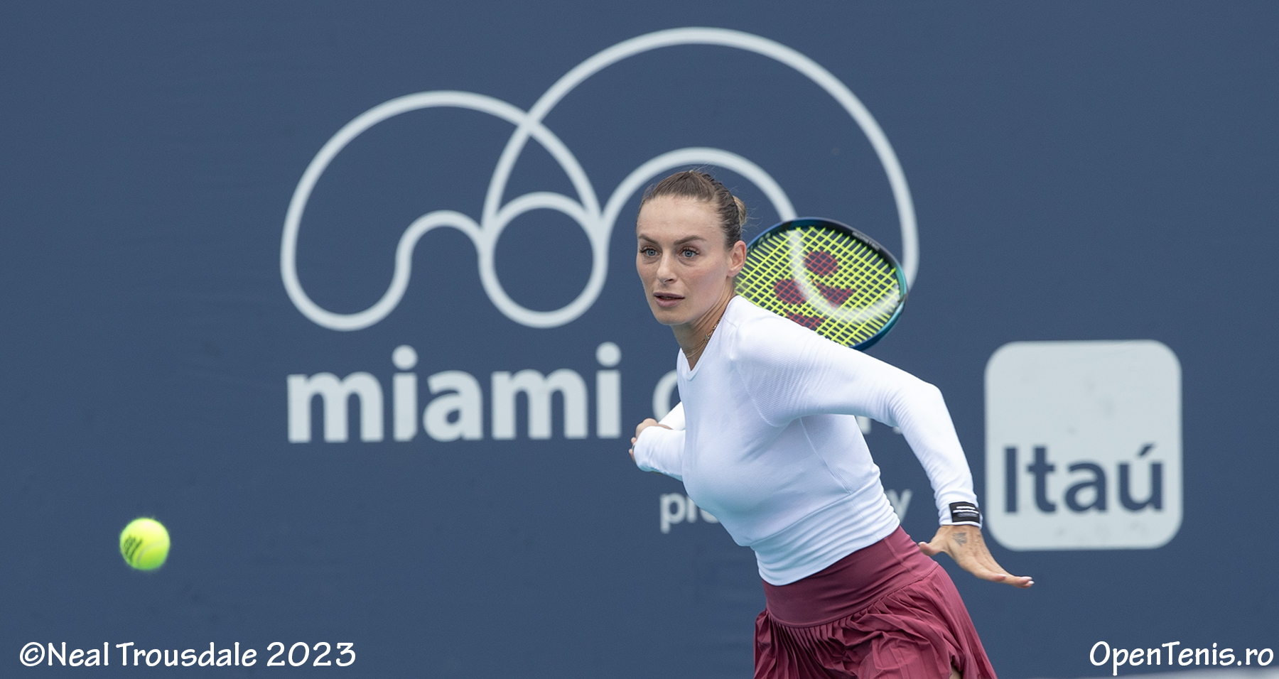 Miami Open WTA 1000. Robin Montgomery (SUA) 3/6 6/3 6/3 vs Ana Bogdan (Rou)