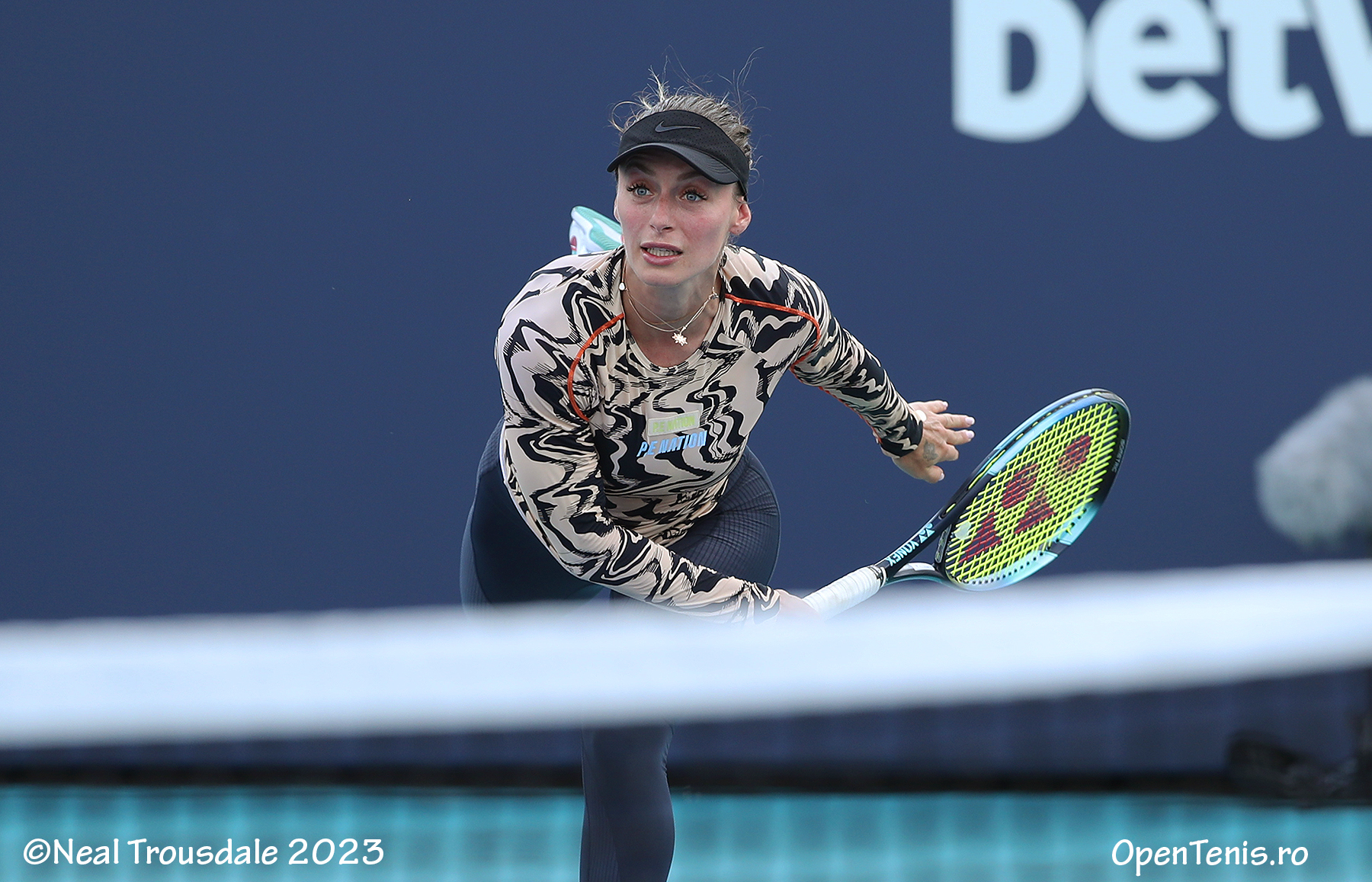 Miami Open antrenament Hard Rock Stadium Miami Florida 18.03.2023 Ana Bogdan și Horia Tecău.