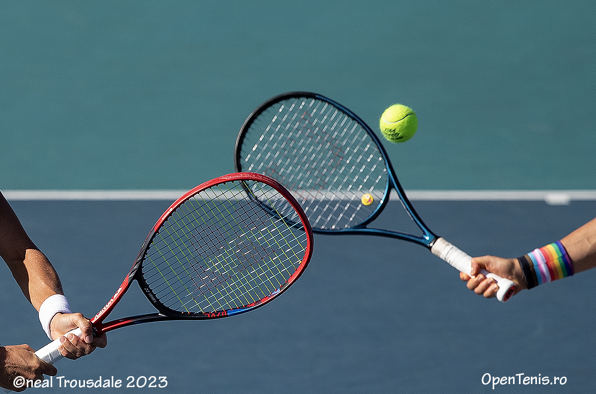 la Miami Open prezentat de Itaú WTA 1000. Storm Hunter (Aus) / Elise Mertens (Bel) 6/3 6/2 vs Monica Niculescu (ROU) / Alicja Rosolska (POL). Stadionul Hard Rock Miami Florida 26.03.23