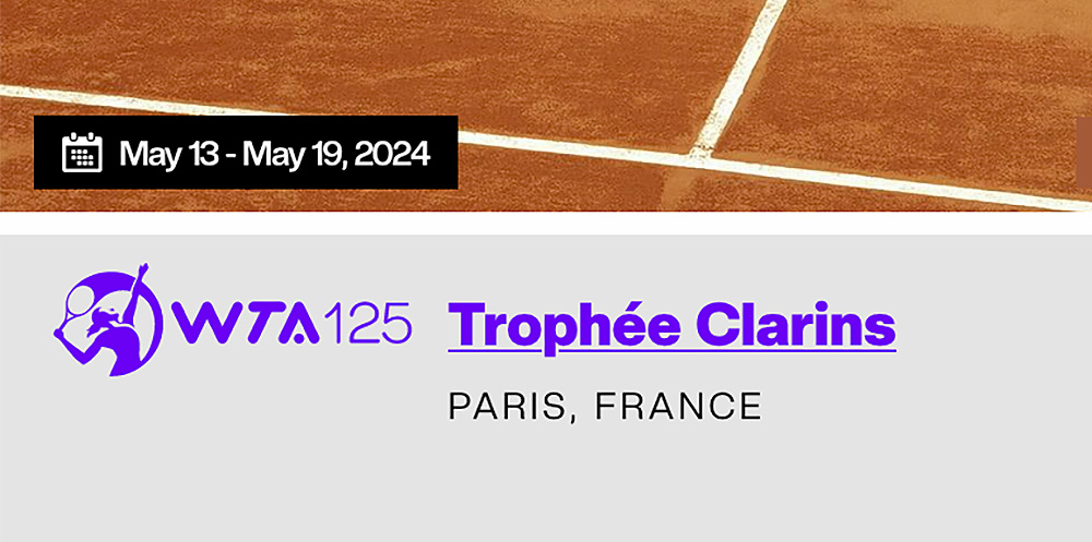 Trophée Clarins Paris, Franța 13-19.05.2024 WTA 125 