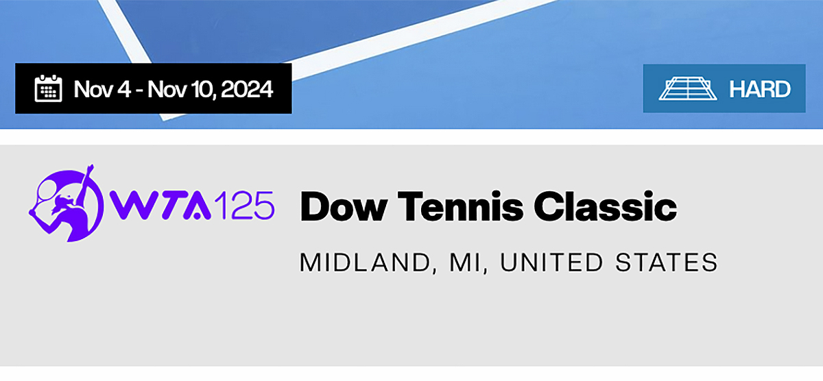 Dow Tennis Classic WTA 125 MIDLAND, MI, STATELE UNITE 4 Noiembrie - 10 Noiembrie 2024