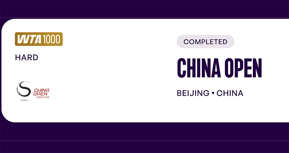 Openul Chinei WTA 1000 Beijing, China