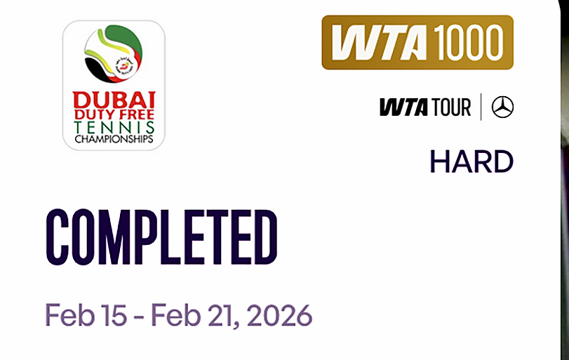 Campionatele de Tenis Dubai Duty Free Dubai, Emiratele Arabe Unite WTA 1000 15 Februarie - 21 Februarie 2026